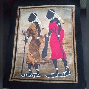 Banana Print Fibers African Tribal Woman in Safaris